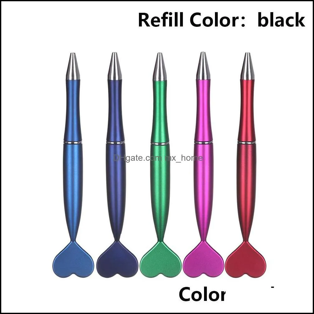 1PC 1.0mm Random Color Cute Heart Ballpoint Pens Creative Pens Lovely Mermaid Tail Ball For Writing School Office Novelty