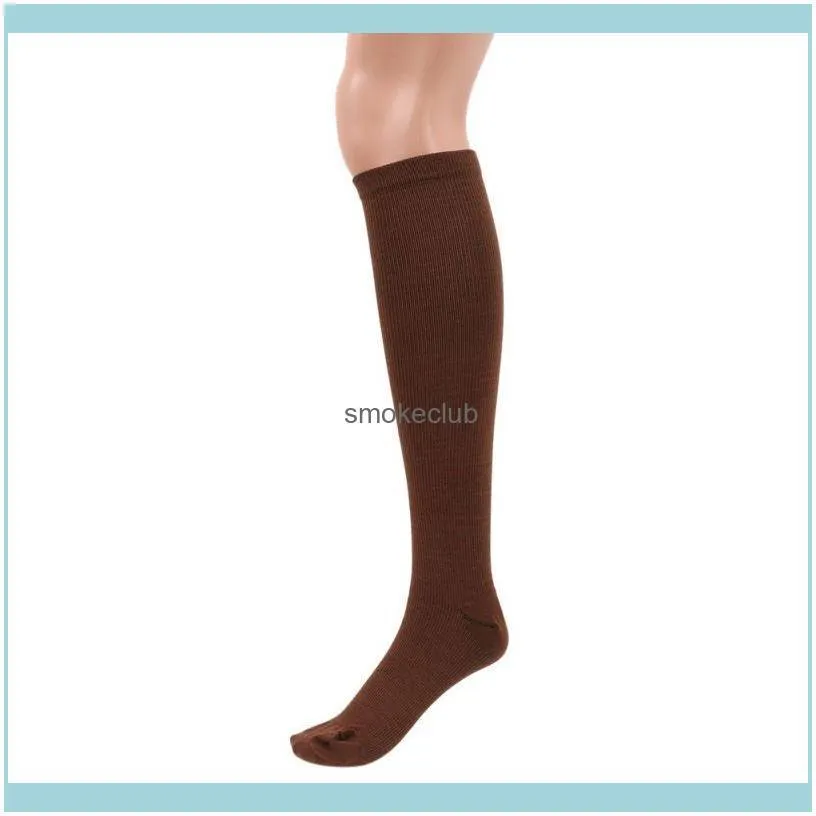 Women Outdoor Anti-Fatigue Knee High Stockings Compression Support Sport Exercise Women Socks
