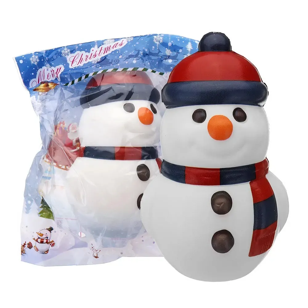 COOLANDクリスマススノーマンスクイーズ14.4*9.2*8.1cm柔らかいスローライジングパッケージコレクションギフトおもちゃ