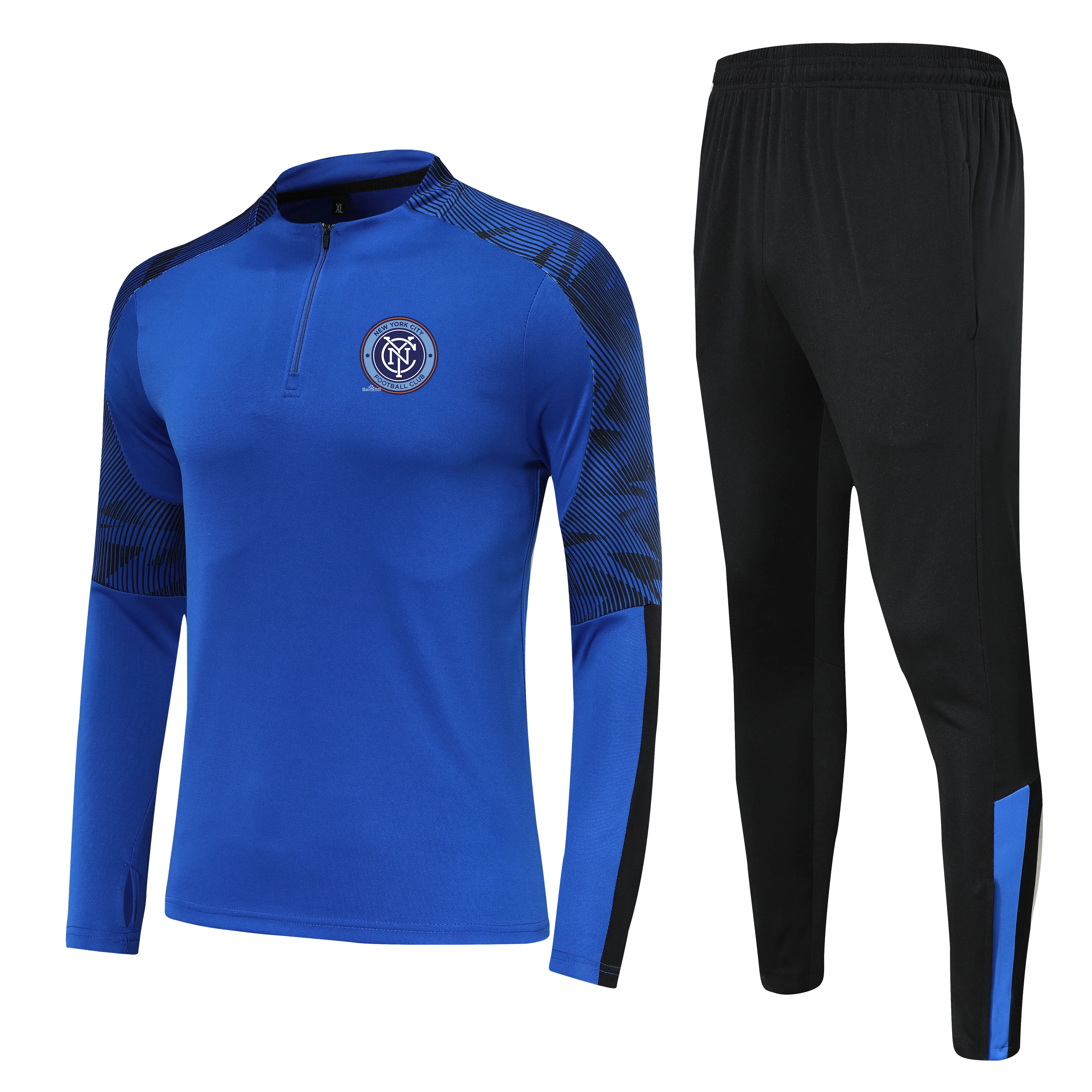 New York City FC enfants taille 4XS à 2XL loisirs survêtements ensembles hommes sports de plein air costumes maison Kits vestes pantalon vêtement de sport