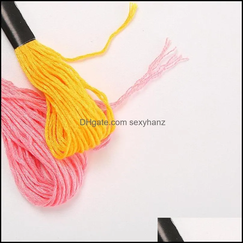 Yarn 200/100/50 Similar DMC Cross Stitch Cotton Embroidery Thread Floss Sewing Skeins Craft 447 Colors Available