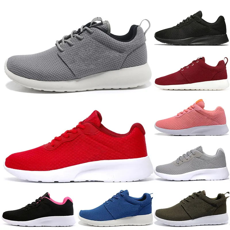 Grossist Tanjun 1.0 Löparskor män kvinnor London Sko Rosa Svart Vit Off Wolf Grå Herr Trainers Plattform Sport Sneakers