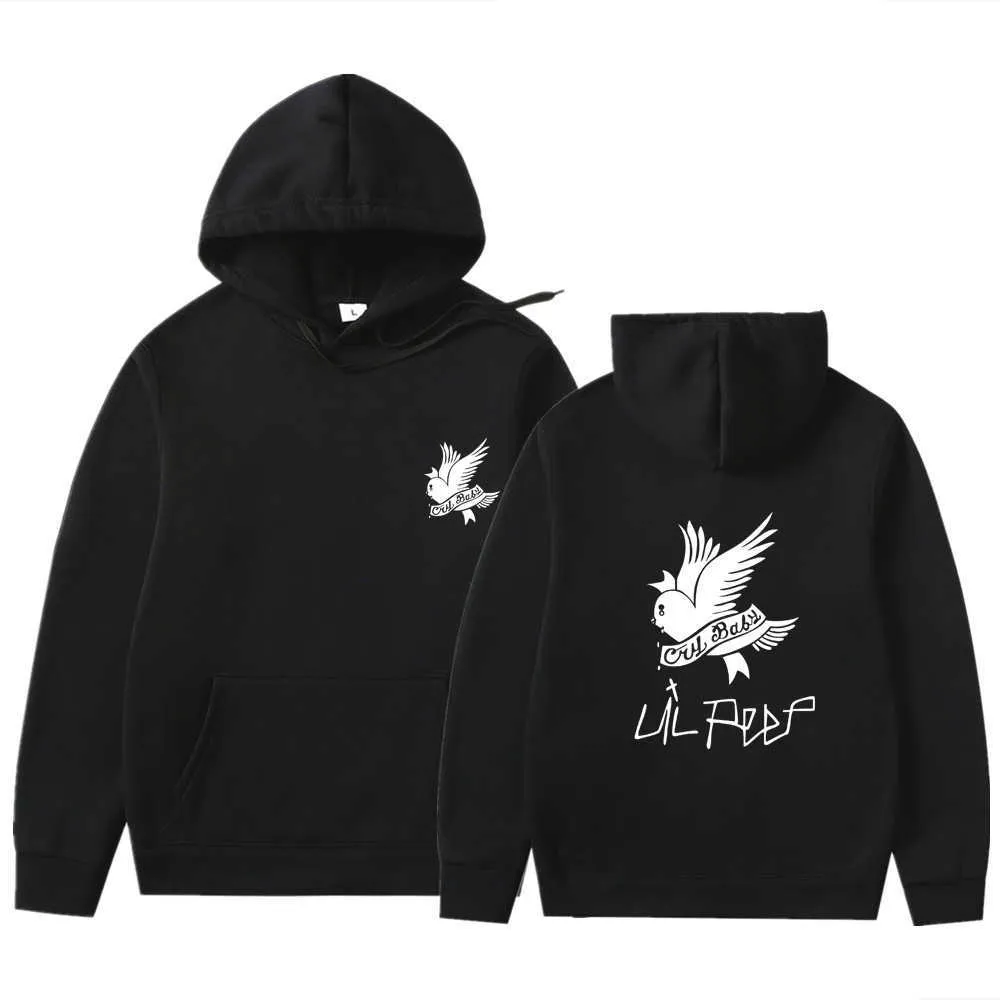 Lil Peep Hoodies Love Lil.Peep Mężczyźni / Kobiety Swetry Kapturem Swetry Kołdry Baby Hoddie Harajuku Bluzy Sudadera Hombre H0910