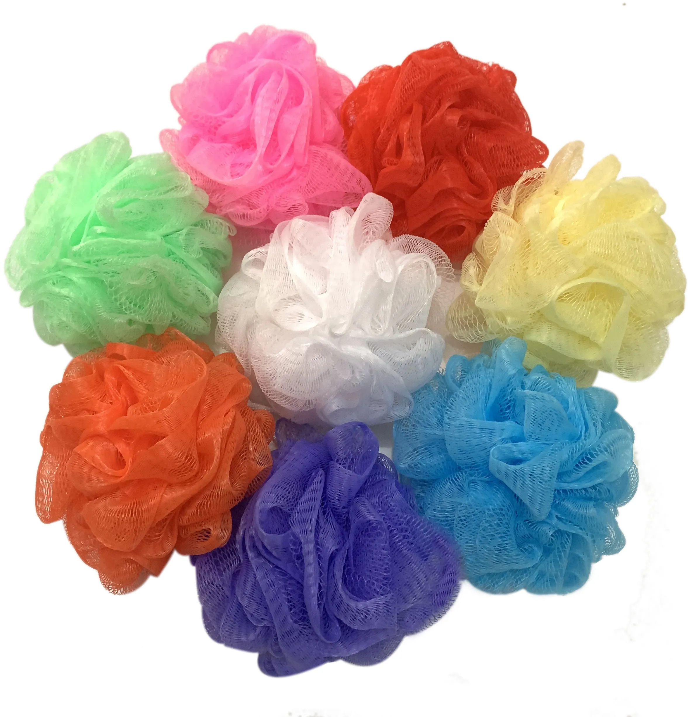 30 غرام الاطفال حمام الإسفنج شبكة بوف نايلون loofahs كرة الاستحمام الصغيرة