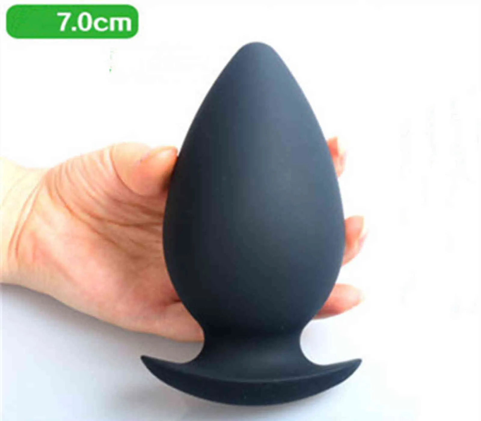 Anale speelgoed enorme plug Dilator Silicone 6Size Black Smooth Beads Butt Volwassen Speeltjes voor Mannen Dames Dildo 1125