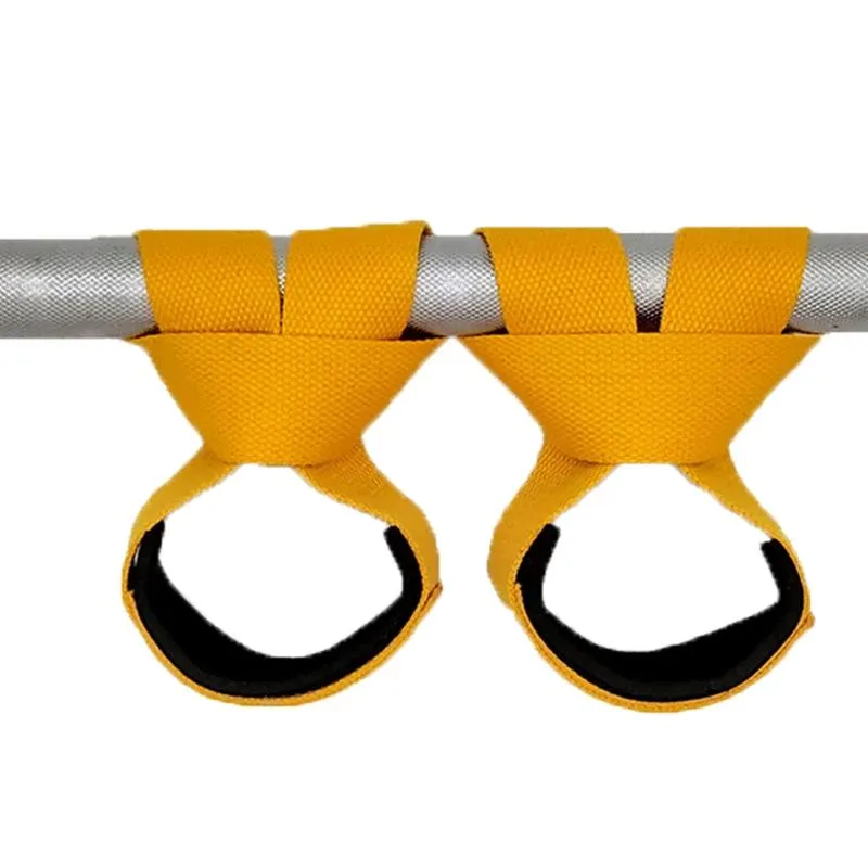 Soutien de la cheville U2JB 1 paire ceinture de main d'haltérophilie anti-dérapant gymnastique Fitness poignets sangles bandes de levage poignée entraînement musculation