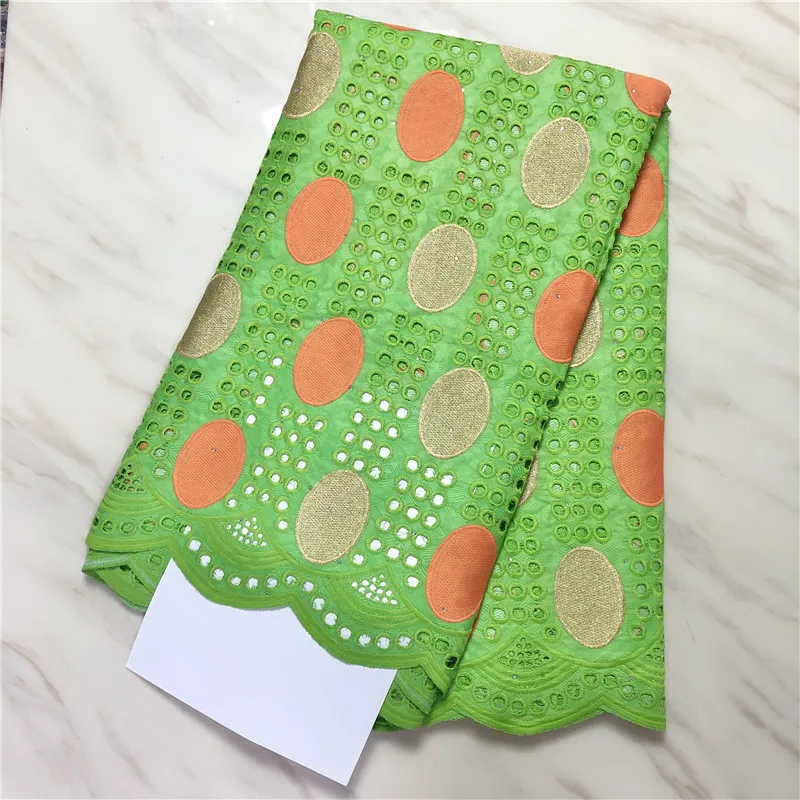 5Yards/Lot Top vente citron vert Bazin brocart dentelle tissu coton africain matériel broderie pour s'habiller PL71307