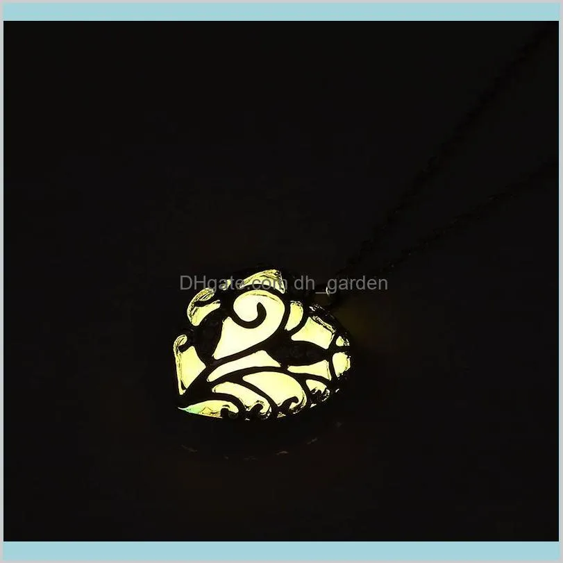 new valentines day blue glowing heart necklace glow in the dark fairy magical glow in the darks necklaces