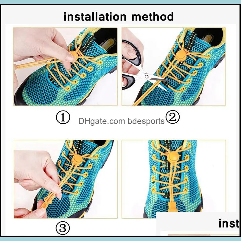 Elastic Laces Sneakers for Women Men Children Unisex Shoelaces Without Ties Casual No Tie Shoe Lace Accessories