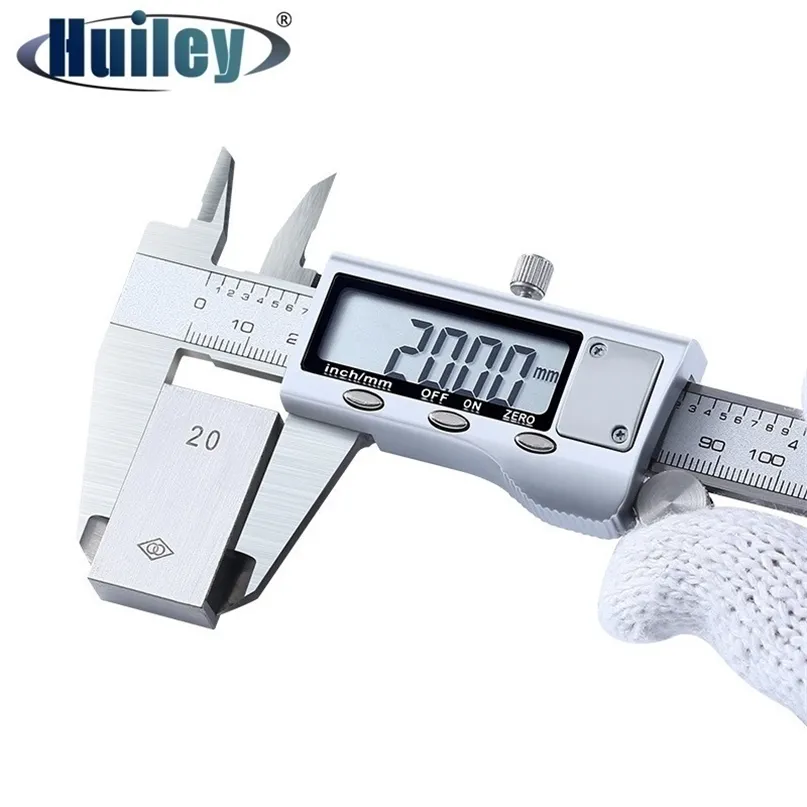 Electronic Digital Vernier Caliper 300 mm Stainless Steel High Precision Measuring Caliber Height Depth Tester 210810