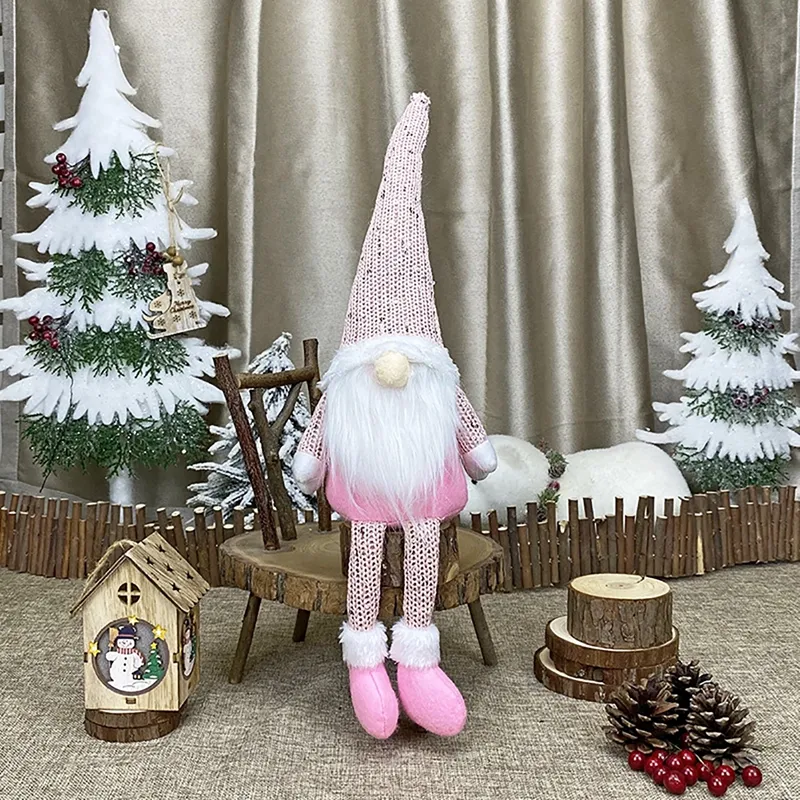Anonieme baardpop Kerstdecoratie voor thuis Kerst Ornament Xmas Tree Hanging Santa Claus Nieuwjaar 2021 Merry Christmas