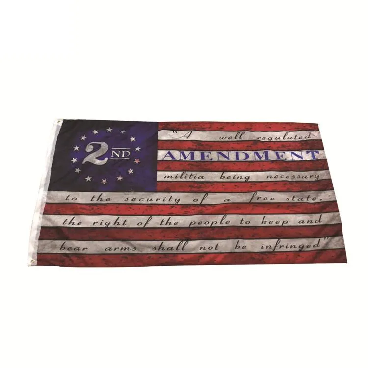 Home America Stars and Stripes Police Flags 2nd Amendment Vintage American Flag Polyester USA Confederate Banners ZC374