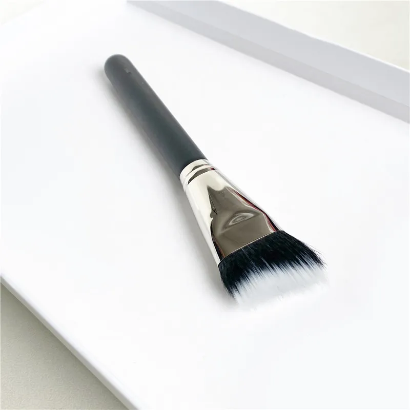 MAKEUP BRUSH 164 DUO FIBER CURVED SCULPTING - 전문 듀얼 파이버 컨투어링 하이라이트 뷰티 화장품 브러쉬 도구