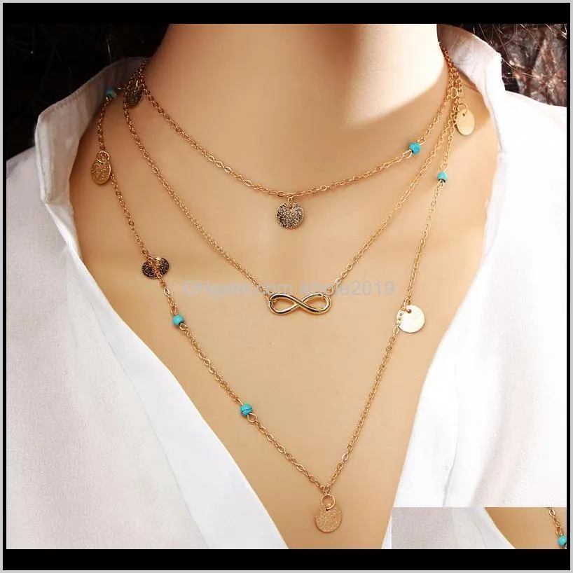 hot fashion star moon round ball layer necklaces alloy pendants maxi necklace women jewelry for weeding engagement collier