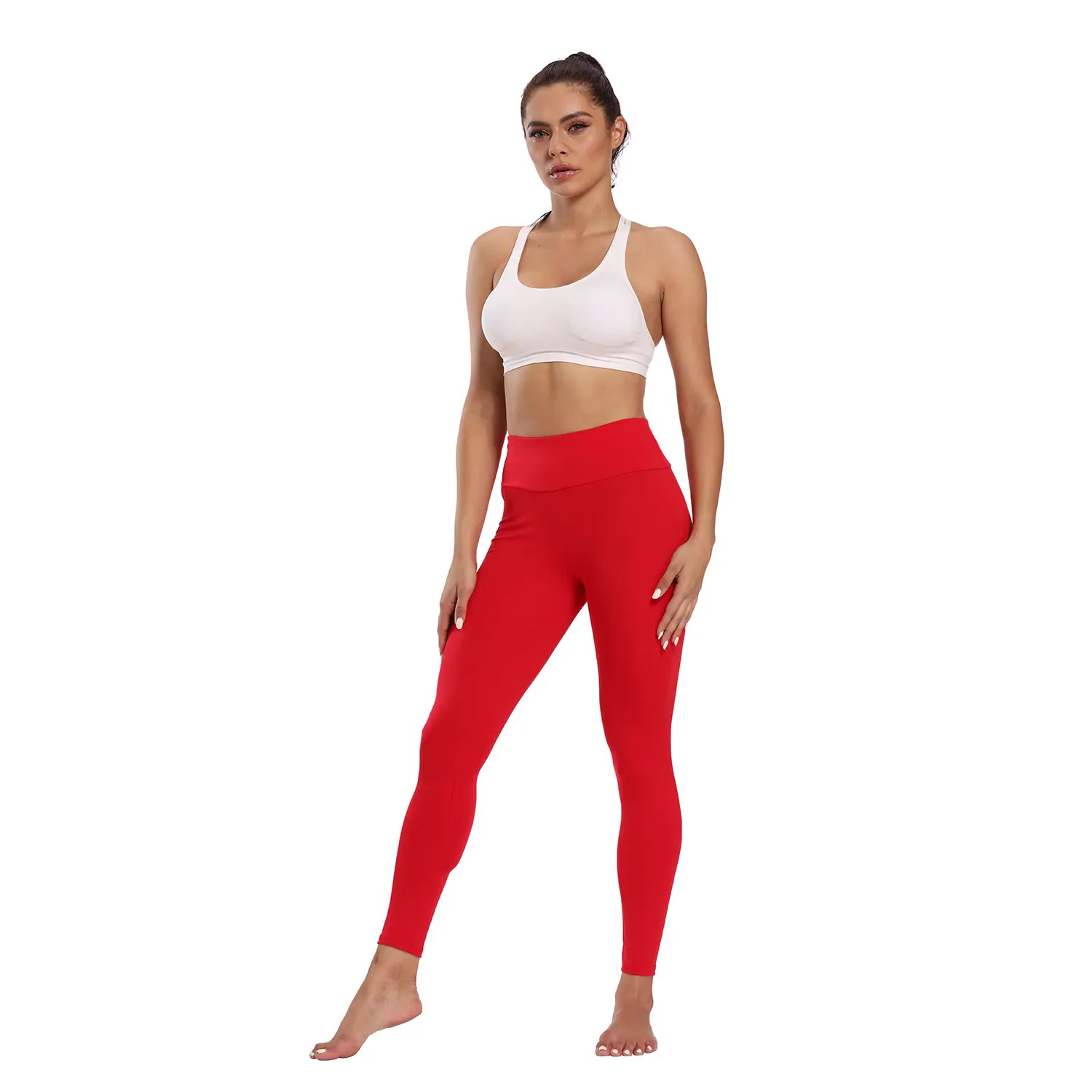 Yoga Outfit Sports Shaping Byxor Kvinnor Buttock Andningsbar träning Fitness Leggings Fashion High Midja Seamless