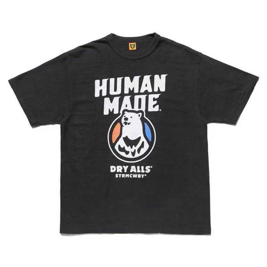 Футболка Human Made Хлопковая футболка с рисунком Harajuku Футболка в стиле хип-хоп Уличная одежда Punk Aesthetic Women Men Clothing Tees Tops Summer X0712