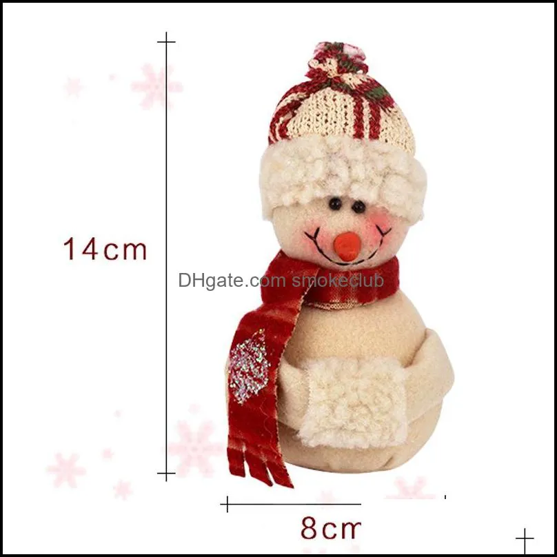 Chuangda Order Christmas Snowman Tree Pendant Plush Puppet Home Decoration 008