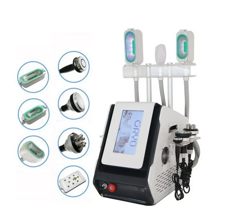 7 i 1 Cryo Lipo Cryolipolysy Body Slimming Machine Lipoler Cavitation RF Celluliter Avlägsnande