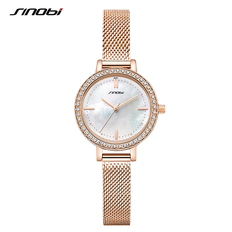 Sinobi 2021 Mulheres elegantes Luxo elegante relógio de relógio de quartzo impermeável relógio de pulso all-match feminino relógio Relogio feminino q0524
