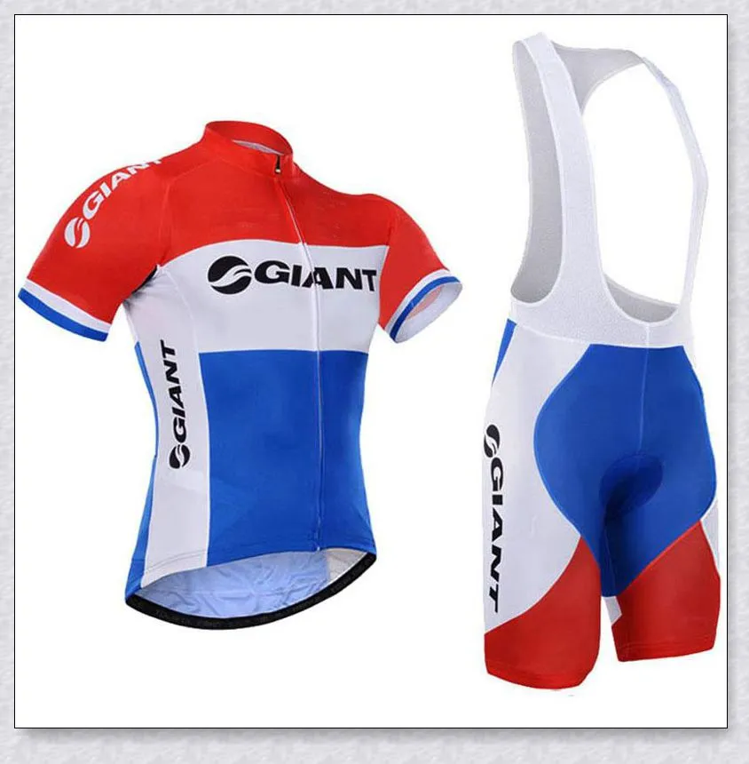 Letni Giant Team Cycling Odzież męska odzież rowerowa Oddychająca anty-UV Nosić rower z krótkim rękawem Mundur sportowy Y2104091555