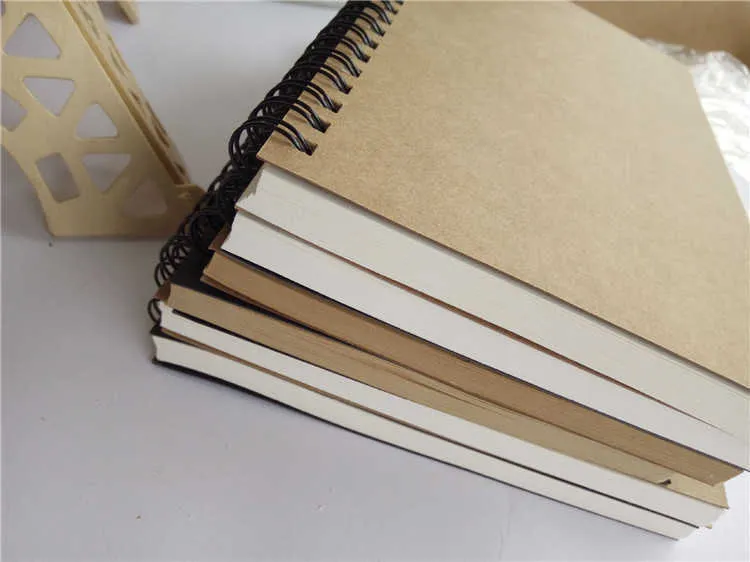 Kraft Paper Notepad Officeは、高品質のクリエイティブスケッチブックグラフィティメモ帳の空白ノートブックホットセル