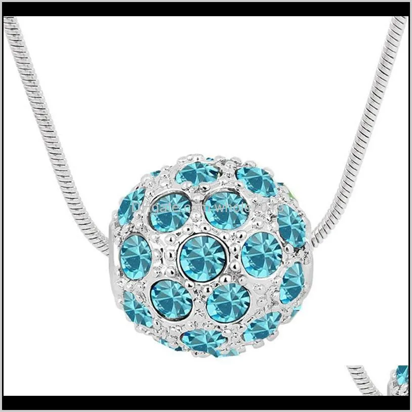 austrian round crystal ball necklace pendant for women high quality famous party jewelry birthday gift -5927 necklaces