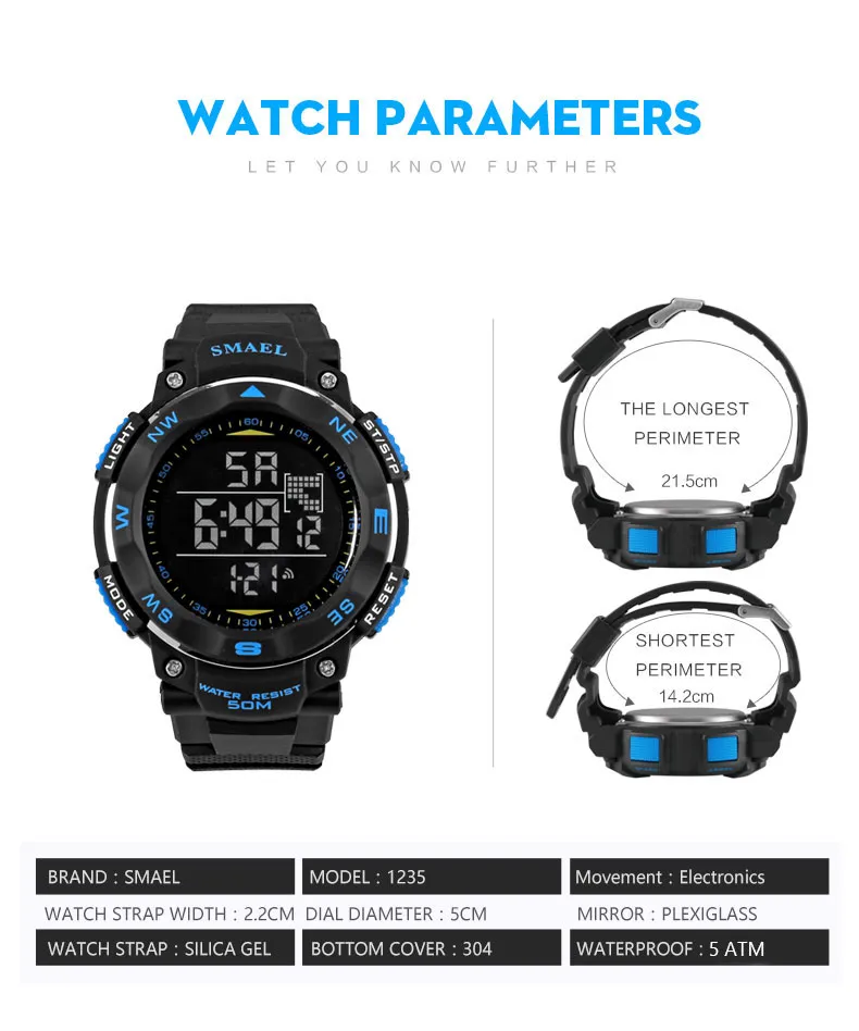 5.big digital watch