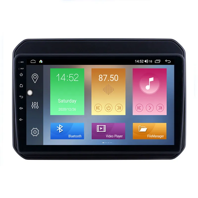 Lecteur dvd de voiture 2 din pour Suzuki IGNIS 2016-2018 avec prise en charge AUX Carplay TV numérique 9 pouces Android 10