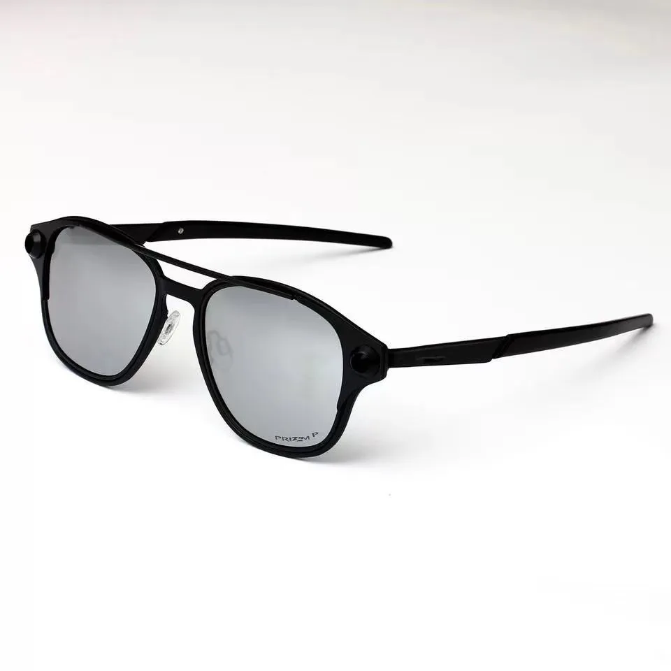 Óculos de ciclismo 6042 armação de metal masculina moda óculos de sol polarizados feminino esportes ao ar livre óculos de corrida 1 par de lentes com embalagem