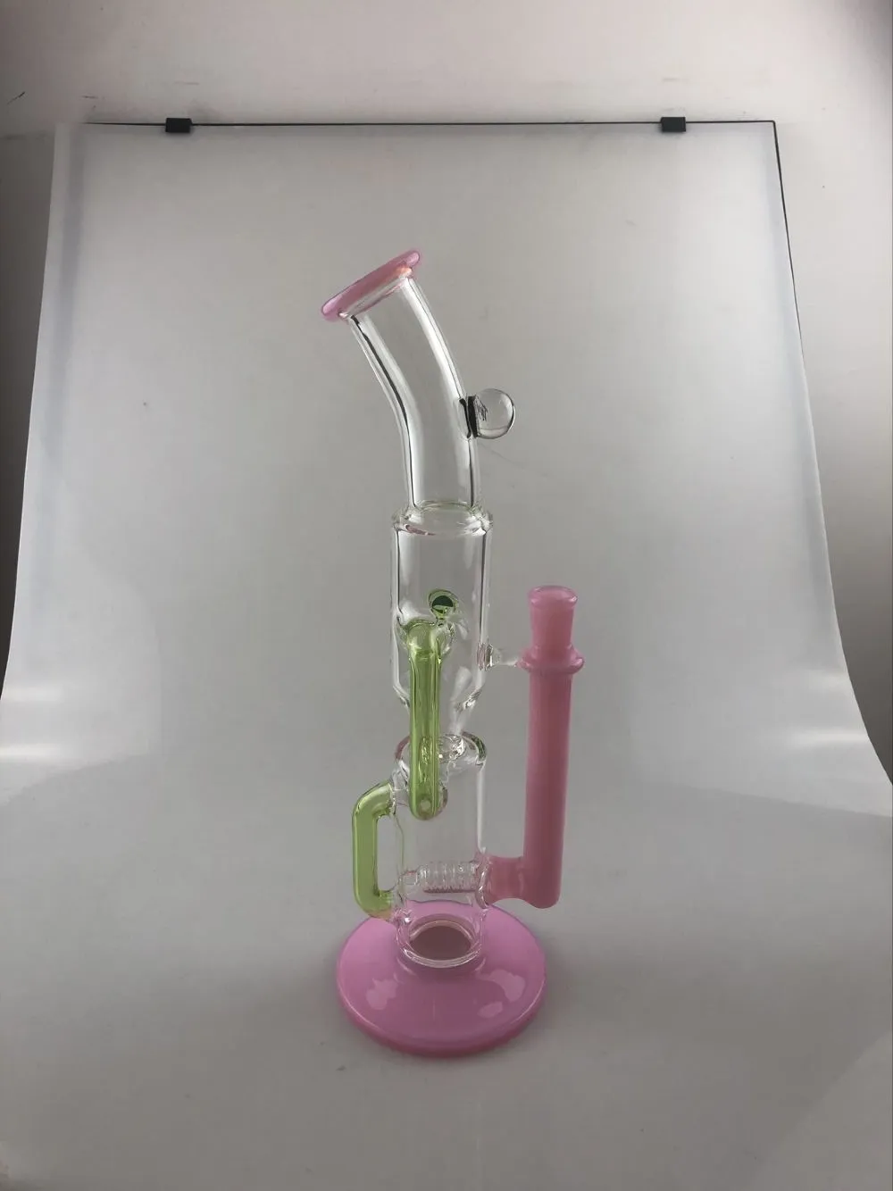 Курение аксессуаров, 14 мм совместное, бонг, сплошной розовый и зеленый