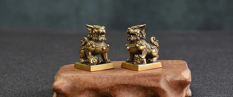 lion seal ornaments brass (9)