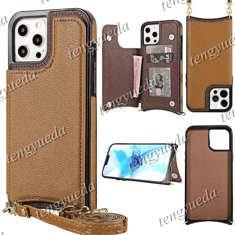 iPhone 15のファッションデザイナー電話ケース15pro 14 14pro 14plus 13 13pro 12 12pro 11 Pro Max 7 8plus Deluxe Leather Card Holder Pocket Bags Luxury Handbag Case Cave