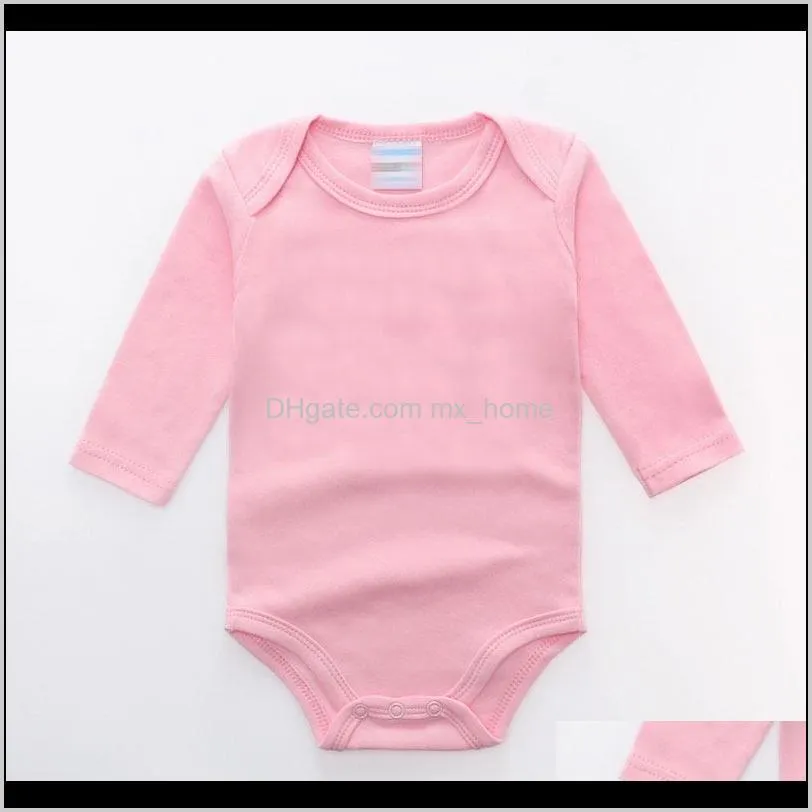 baby romper wholesale cheap baby jumpsuits 100% cotton baby boy girls jumpsuits babies onesies long sleeve round collar 0-24m
