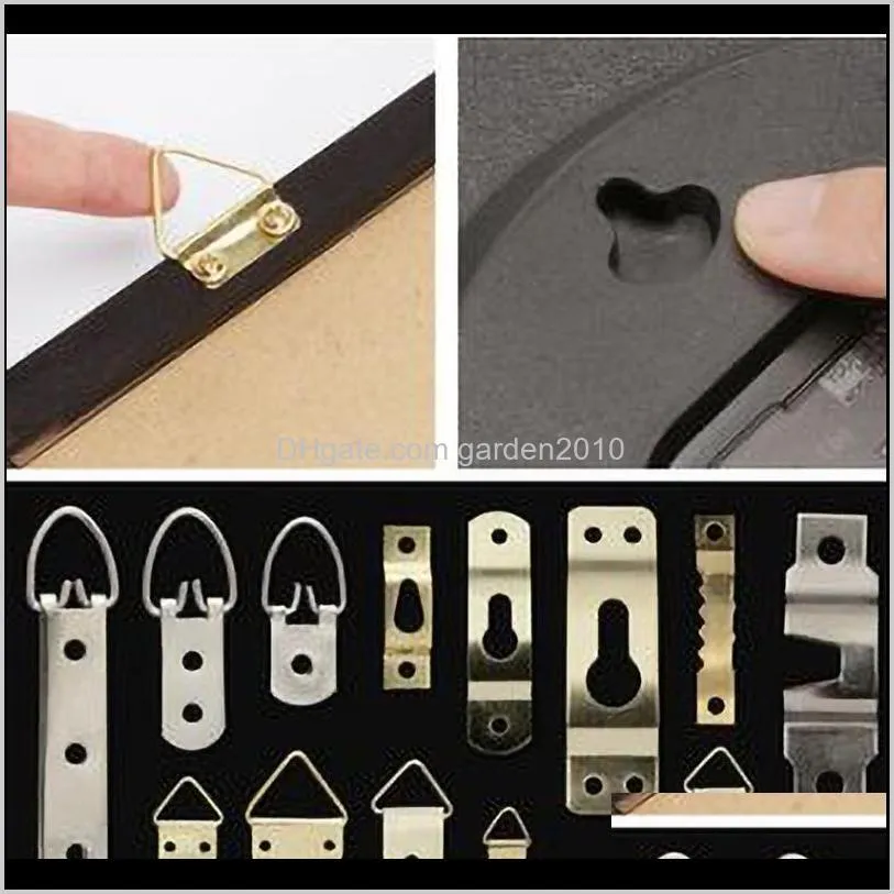 10pcs po frame sticky hook no trace nail clock hanging painting wedding picture gourd hole strong paste household tools hooks &