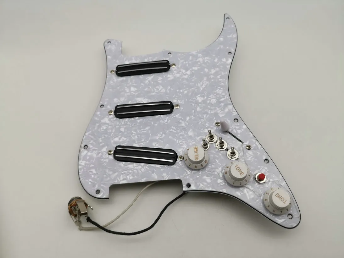 ギターピックアップフルロードピックガードハムバッカーピックアップ機器多機能プッシュプルシングルカットスイッチ