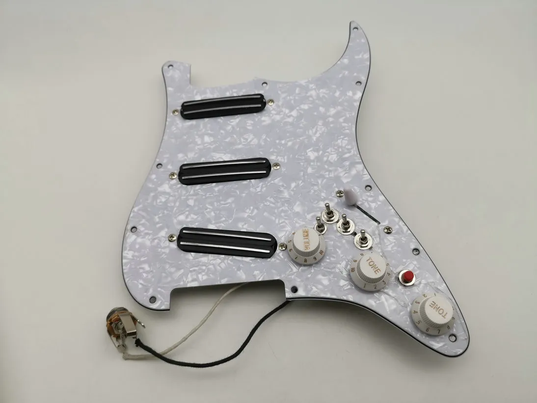 التقاطات الغيتار محملة بالكامل Pickguard Humbucker Pickups المعدات