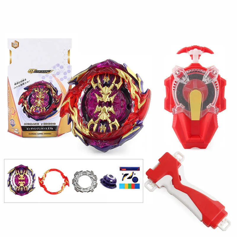 GT Beyblade Burst Red Metal Fusion With Sparking Launcher, Antenna