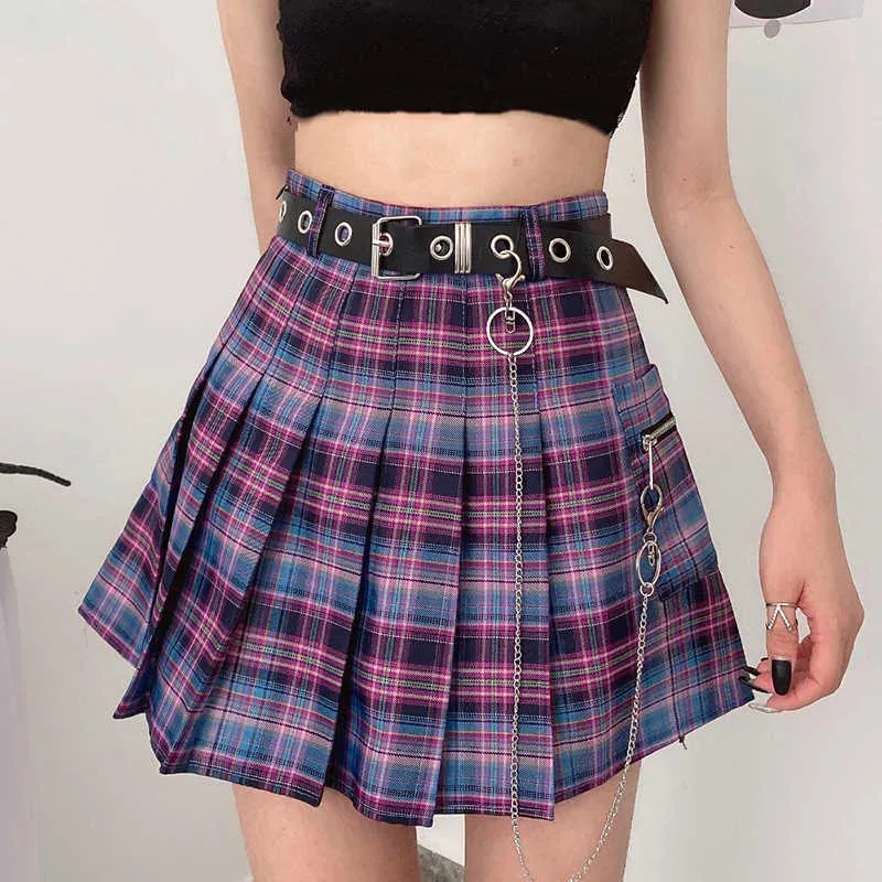 【U LAN】Melo Pleats Checkered Pantskirt s-l400.jpg