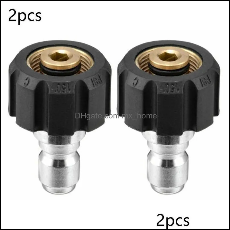 3/8 Quick Connect Male To M22 14 15 Female Adapter For Pressure Washer Connector Watering Equipments