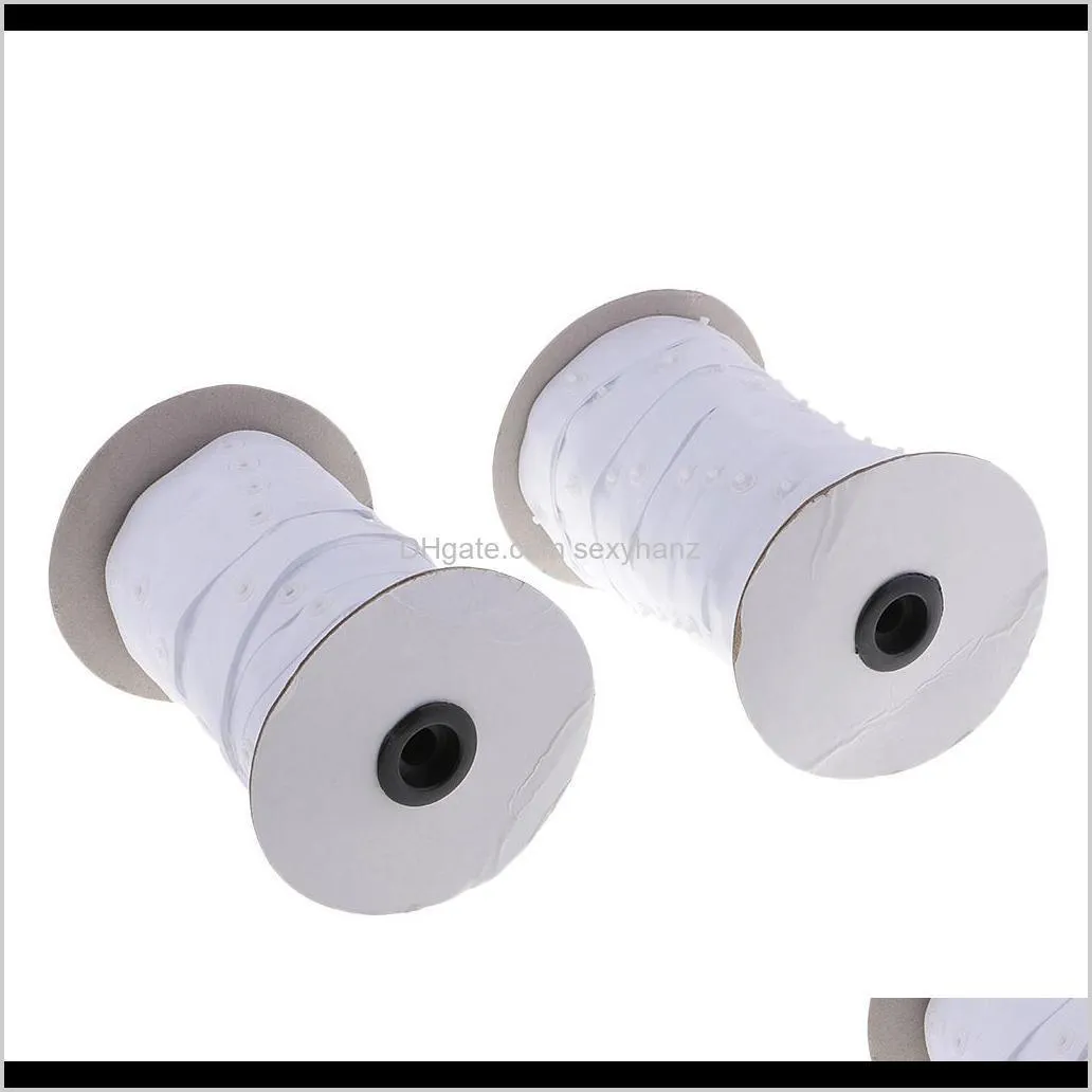 2 roll 1.8cm invisible snap buttons tape fasteners for sewing duvet cover clothing bags accessories