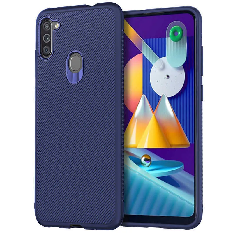 The Mobile Phone Case Is Suitable For Samsung M11 Fashion Simple Back Cover Non-slip Frosted TPU Protective Mobile Phone Soft Shell