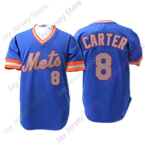 Majestic Gary Carter Montreal Expos Cooperstown Jersey – Men's Blue With All Star Patch