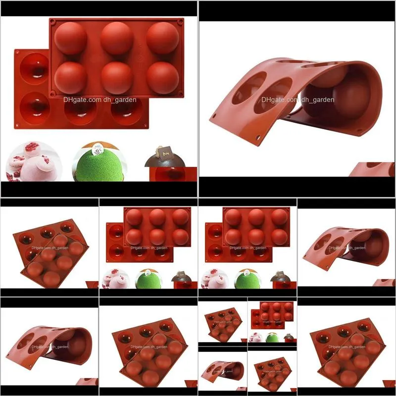 half cake molds sphere silicone for diy baking 3d ball deserts round pudding mousse cake mold kitchen accessories sn2098