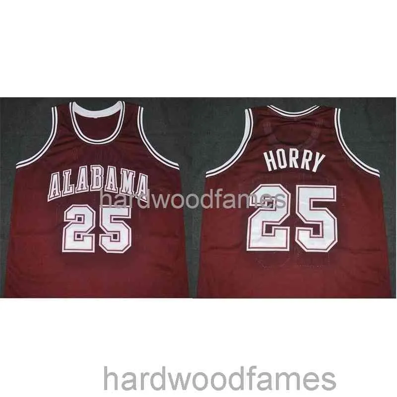 Genähte Benutzerdefinierte Alabama College Robert Horry Road Classics Basketball Jersey NCAA Männer Basketball-Trikots