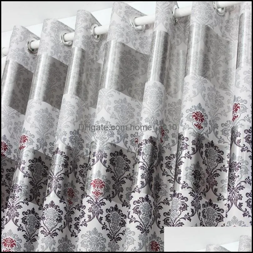 1pc 2019 New Curtains for Windows Drapes European Modern Elegant Noble Printing Shade Curtain For Living Room Bedroom Home Decoration