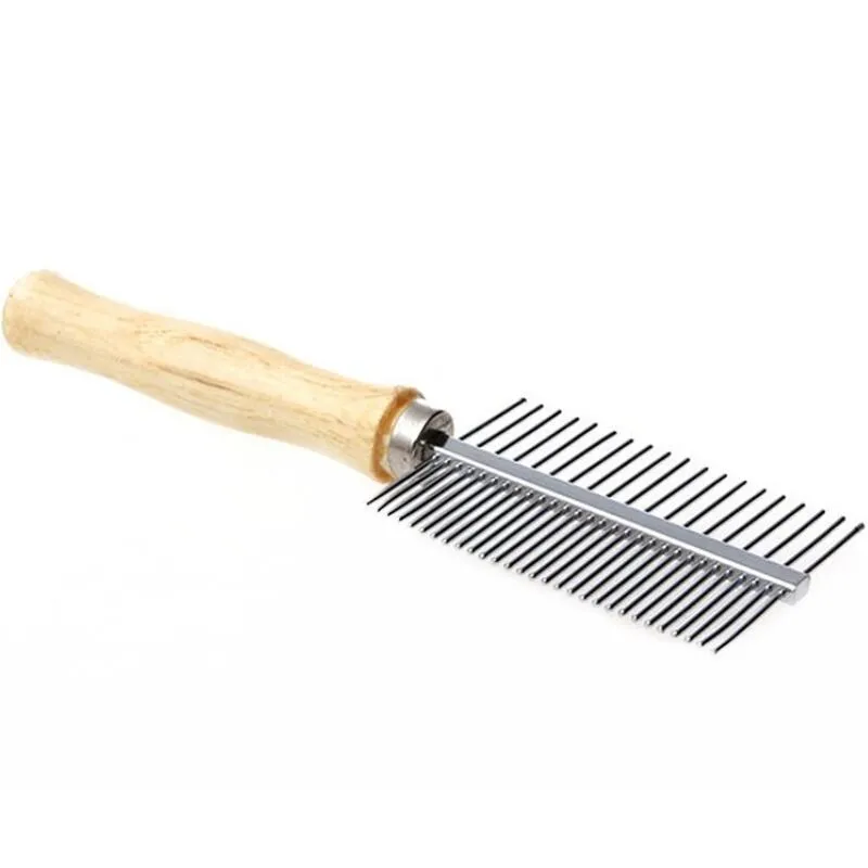 Beauty Tools Multi-usage Stainless Steel Pet Dog Cat Combs Long Thick Hair Fur Shedding Remove Rake Comb Pets Grooming Brush RH2325