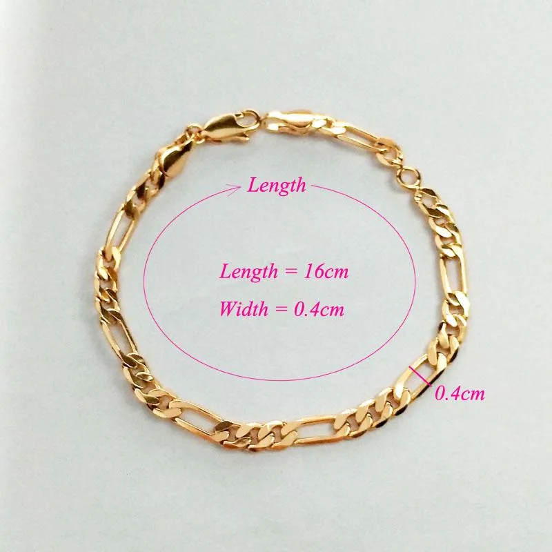 Link Chain 16cm Gold Baby Bracelets Link Kids Bracelet Bebe Toddler Gift Child Jewellery Pulseras Bracciali Armband Braclet B0810196J