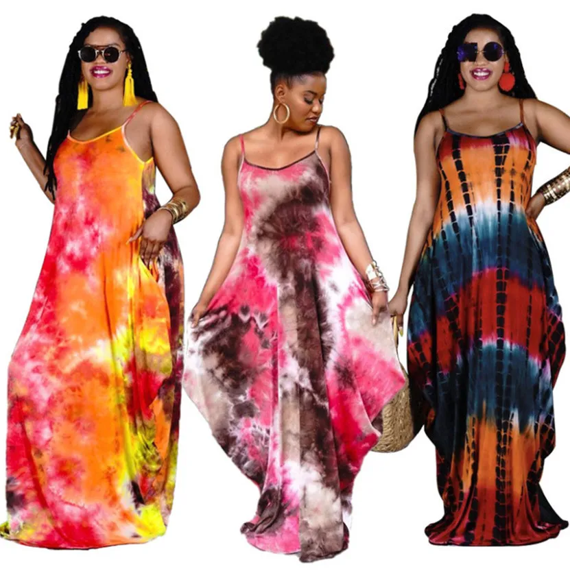Plus Size Womens Maxi Dresses 3XL 5XL Sleeveless Tie... From Cirik, $42.22  In Bulk | DHgate.Com