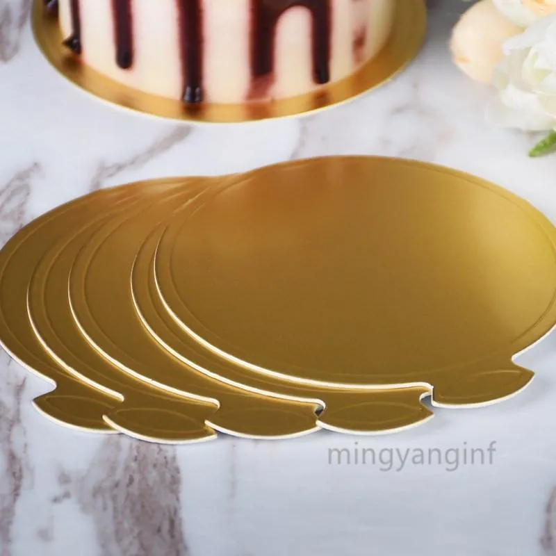 100 Stück Runde Mousse-Kuchenplatten Aus Goldpapier, 8 Cm – Einweg-Kuchenbrettchen Für Hochzeit, Geburtstag & Deko