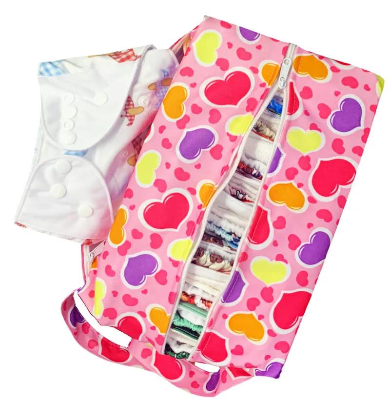 Large Hanging Wet/Dry Pail Bag For Cloth Diaper,Inserts,Nappy, Laundry
